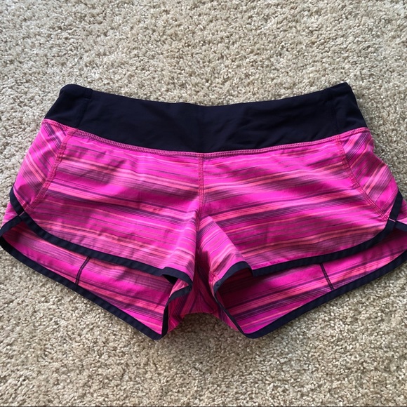 Lululemon Speed Short Pow Pink Elevation Stripe 8 - Picture 2 of 6